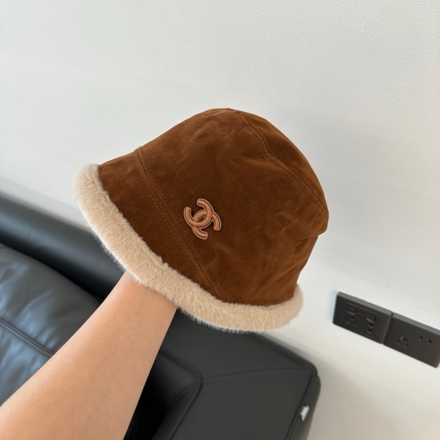 Winter Fashion Suede Furry Bucket Hats