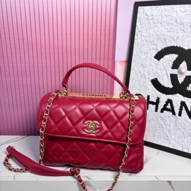 Fashion Metal Logo Leather Messenger Bags