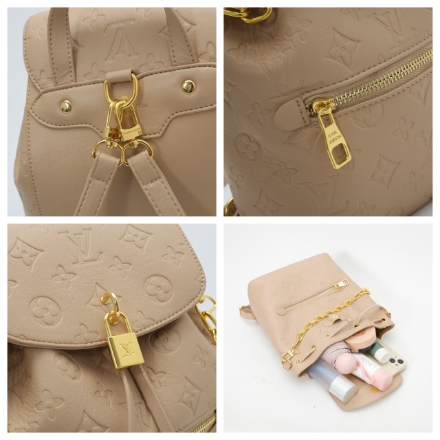 Leather Fashion Embossing Backpacks