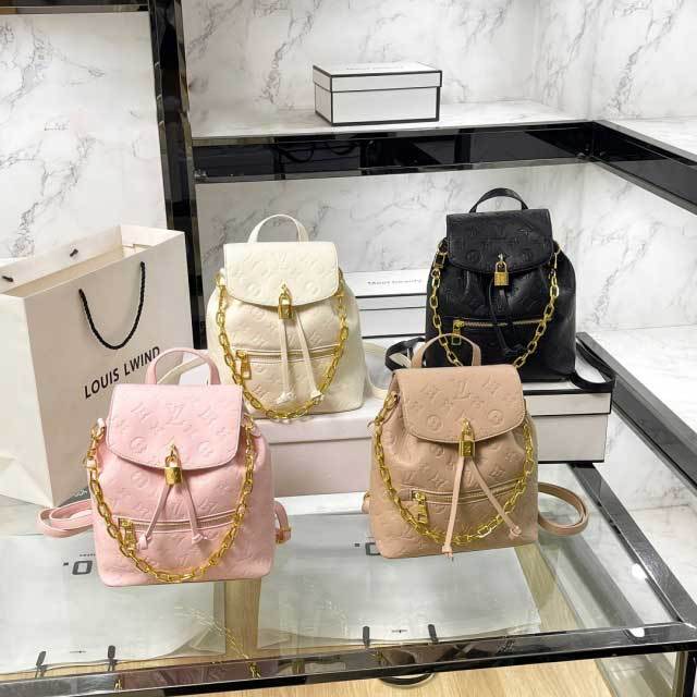 Leather Fashion Embossing Backpacks