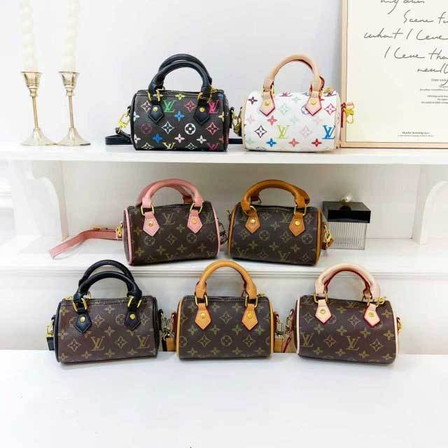 Leather Fashion Printed Women Crossbody Boston Bags