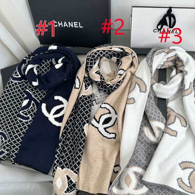Luxury Fashion Logo Printed Wool Scarf