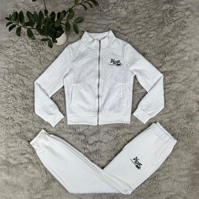 Fashion Embossing Women Fall Tracksuit Set