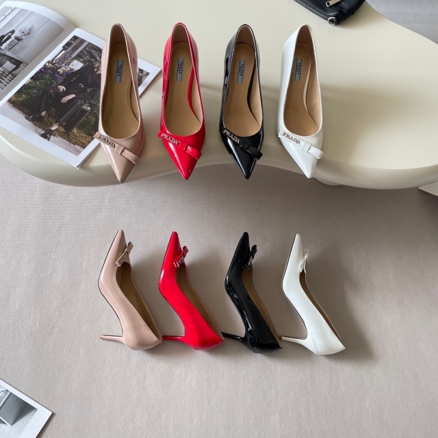Fashion Leather Pointed Toe Women High Heels