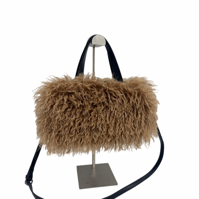 Faux Wool Crossbody Tote Bag Handbag