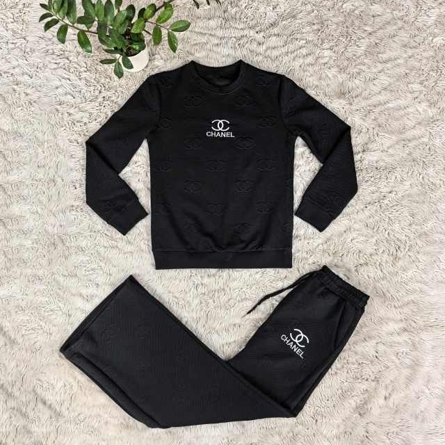 Fashion Embroidery Embossing Women Fall Tracksuit