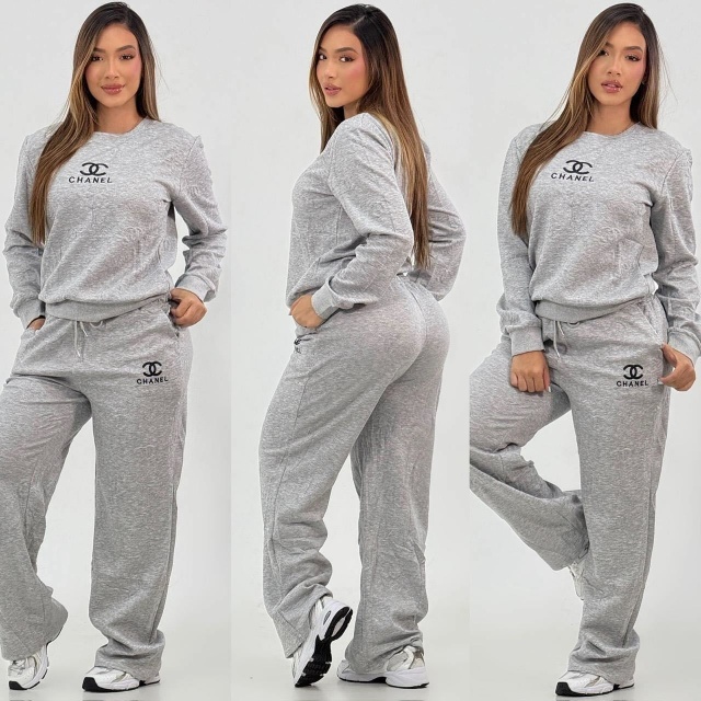 Fashion Embroidery Embossing Women Fall Tracksuit