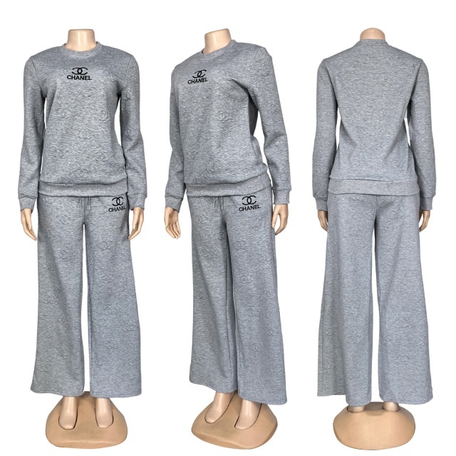 Fashion Embroidery Embossing Women Fall Tracksuit