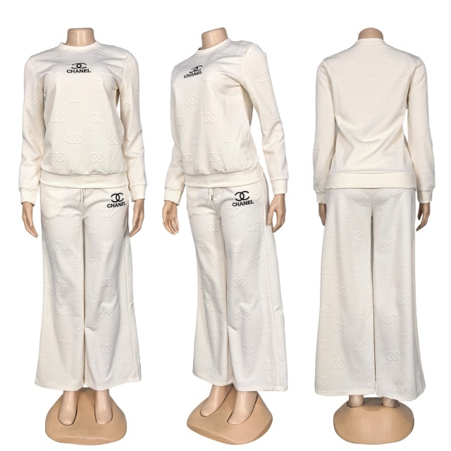 Fashion Embroidery Embossing Women Fall Tracksuit