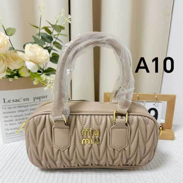 Metal Logo Leather Women Crossbody Bags