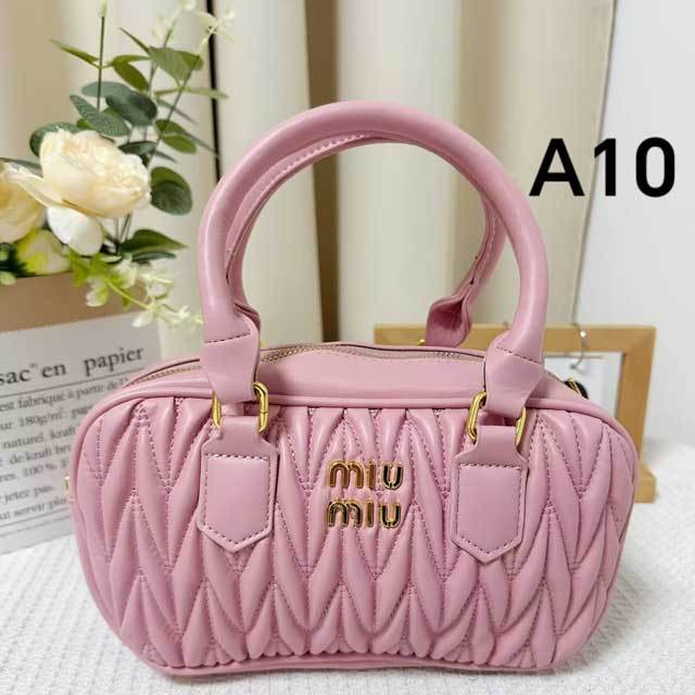 Metal Logo Leather Women Crossbody Bags