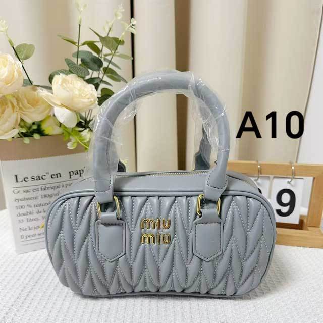 Metal Logo Leather Women Crossbody Bags