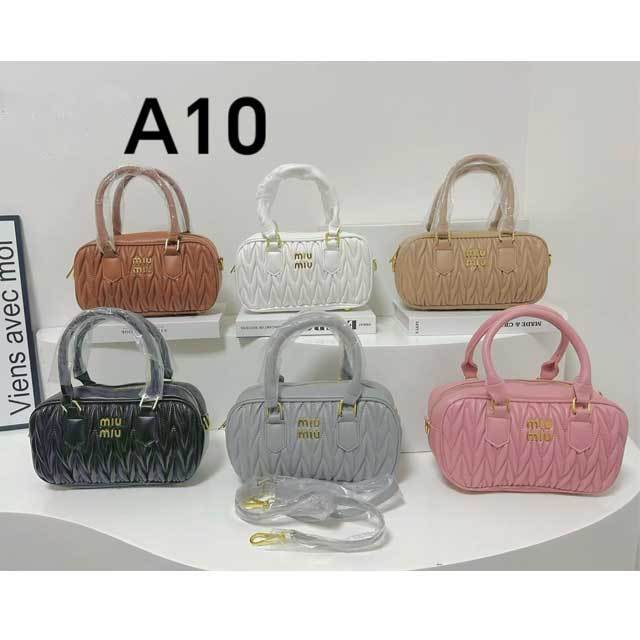 Metal Logo Leather Women Crossbody Bags