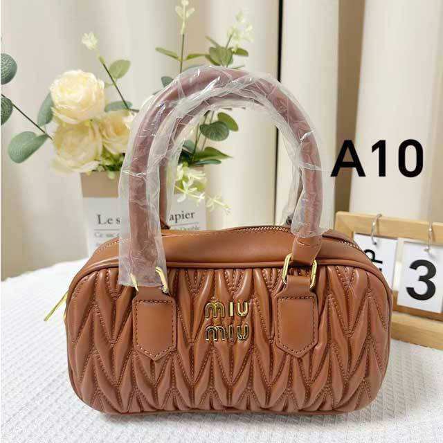Metal Logo Leather Women Crossbody Bags