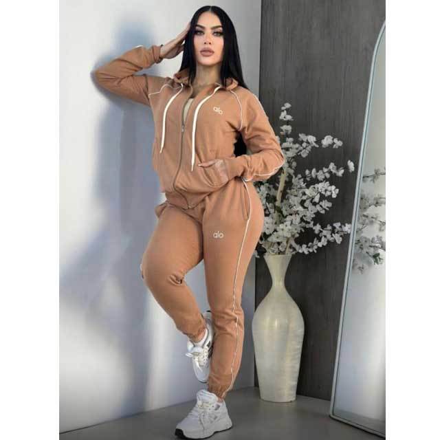 Fashion Embroidery Women Casual Fall Tracksuit Set