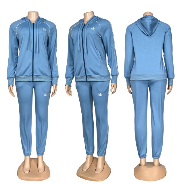 Fashion Embroidery Women Casual Fall Tracksuit Set