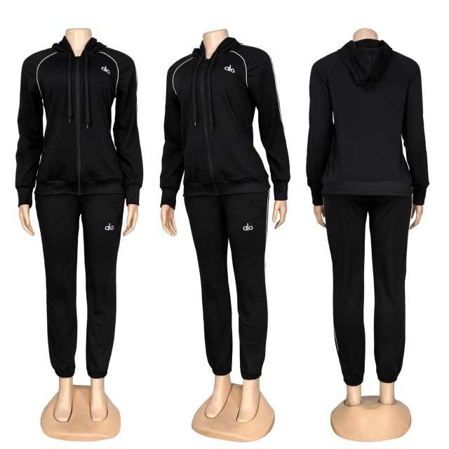 Fashion Embroidery Women Casual Fall Tracksuit Set