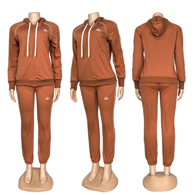 Fashion Embroidery Women Casual Fall Tracksuit Set