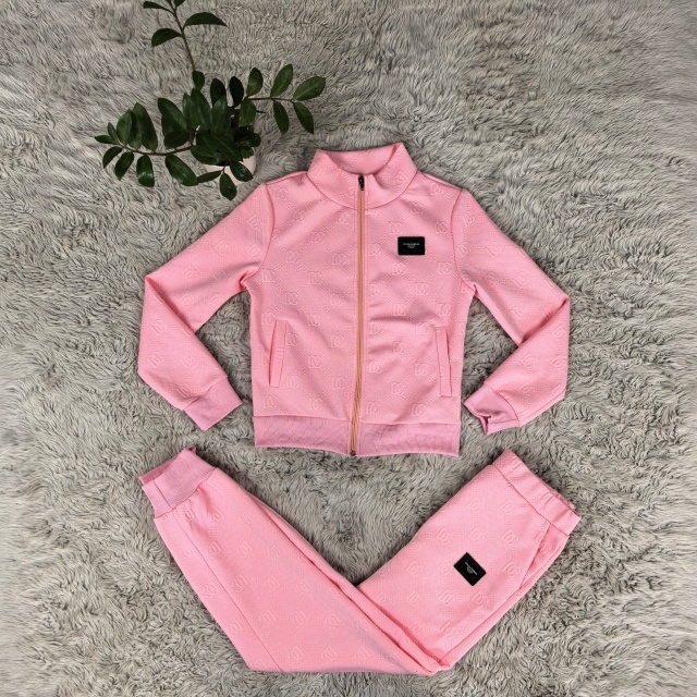 Fashion Jacquard Zipper Fall Tracksuit