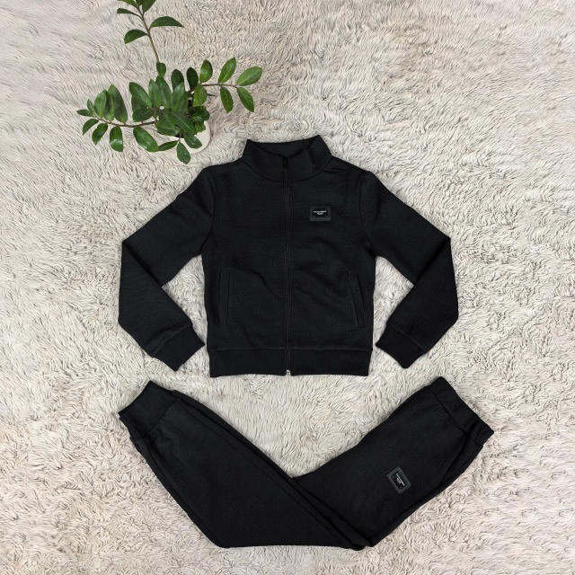 Fashion Jacquard Zipper Fall Tracksuit