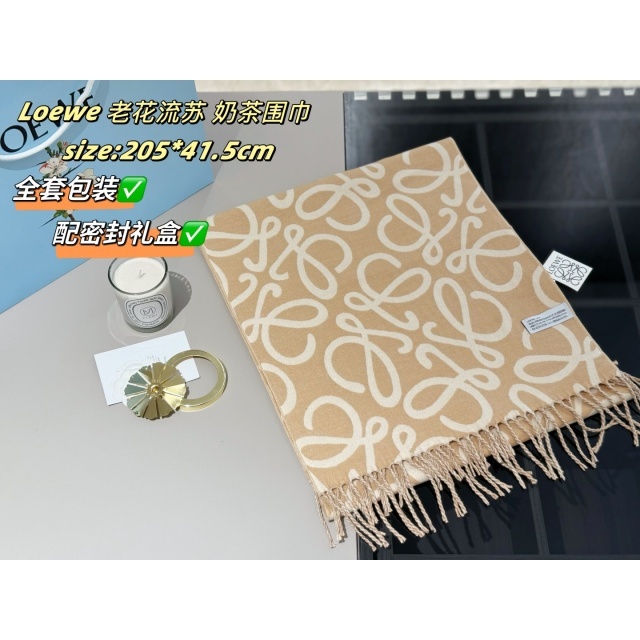Fashion Logo Printed Wool Scarf