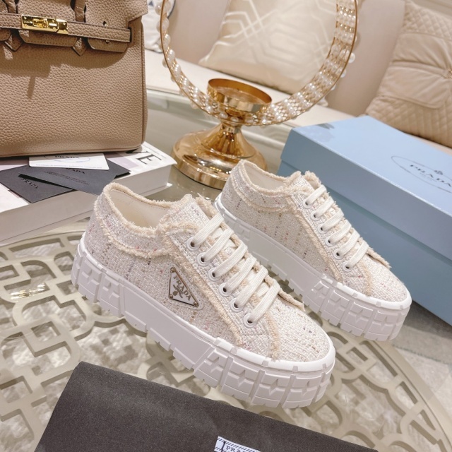 Washed Canvas Women Thick-Soled Sneakers
