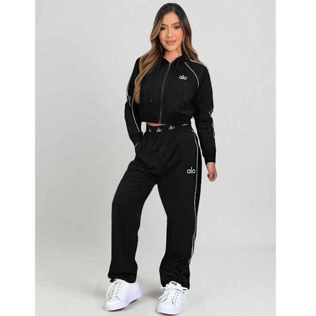 Fashion Embroidery Women 3 Piece Tracksuit Set
