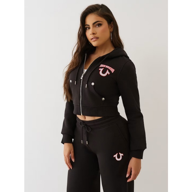 Casual Hooded Top Printed Jogging Pant Set