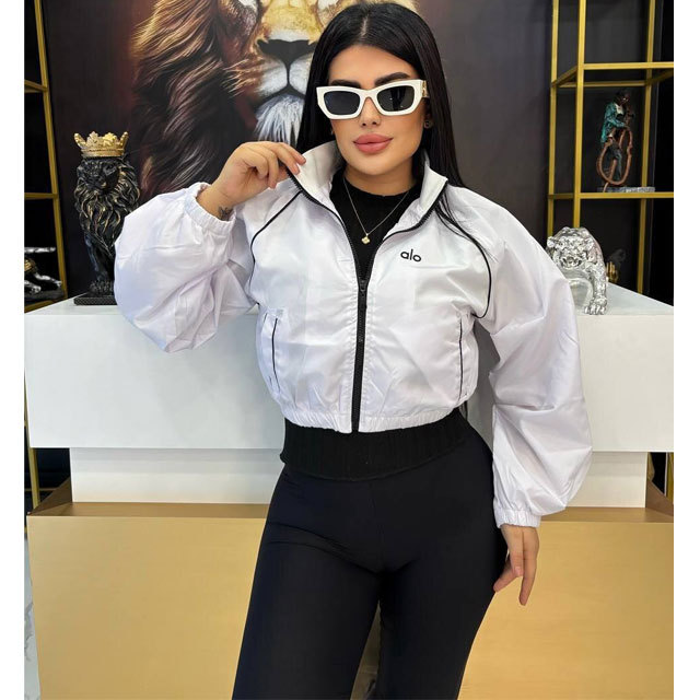 Fashion Zipper High Neck Baseball Jackets