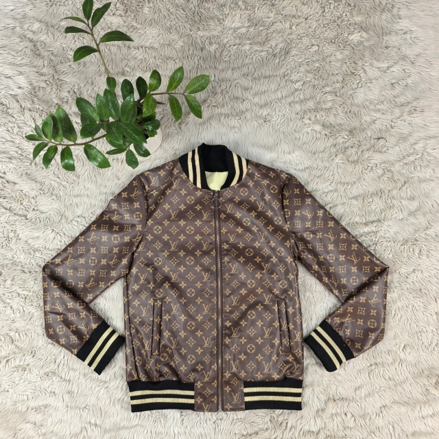 Leather Printed Zipper Jackets