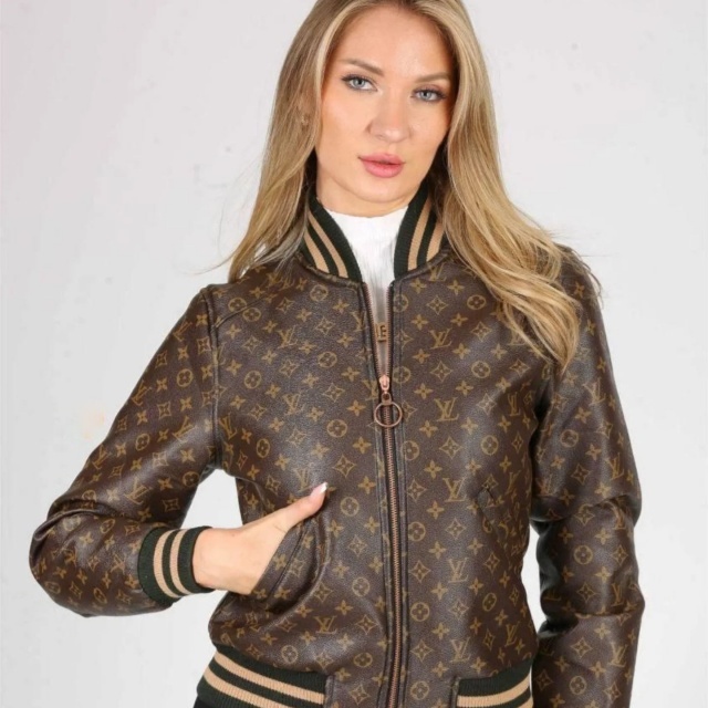 Leather Printed Zipper Jackets