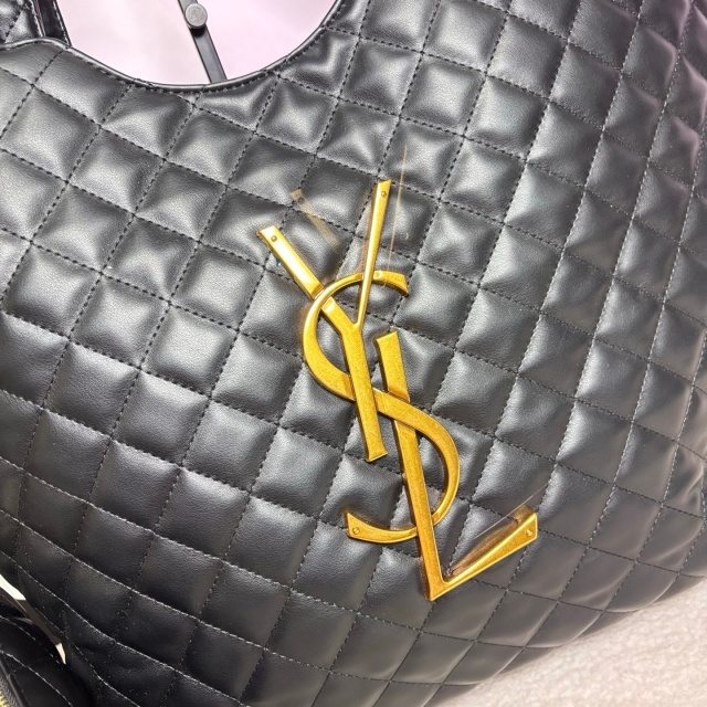 Metal Logo Leather Fashion Women Shopping Handbags