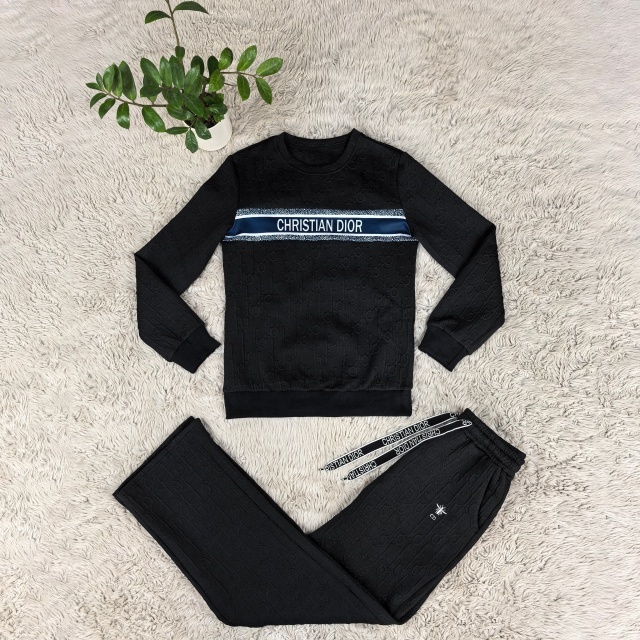 Fashion Jacquard Long Sleeve Women Tracksuit Set