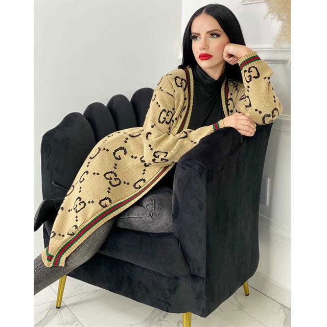 Winter Fashion Knit Cardigan Coat