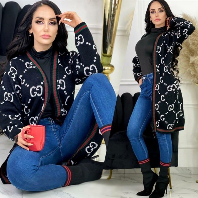 Winter Fashion Knit Cardigan Coat