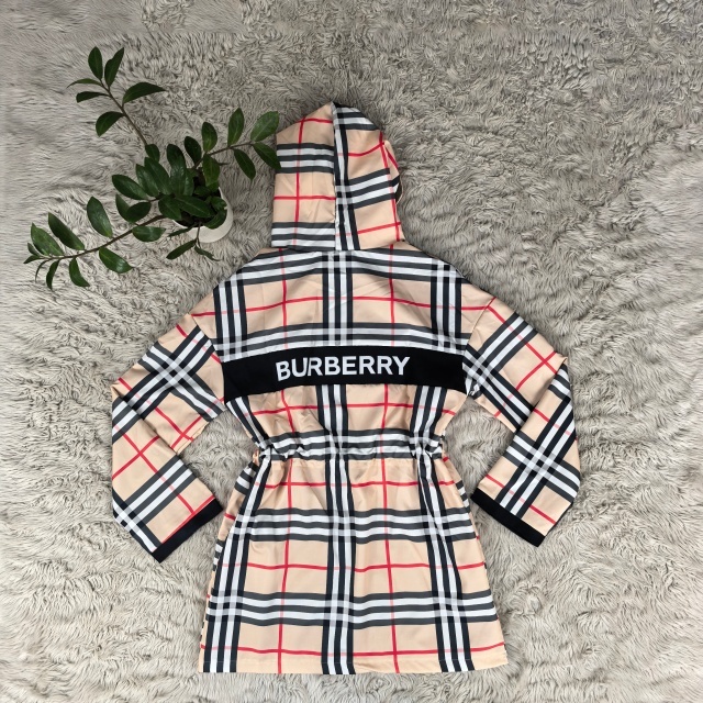 Fashion Plaid Print Women Hooded Coat