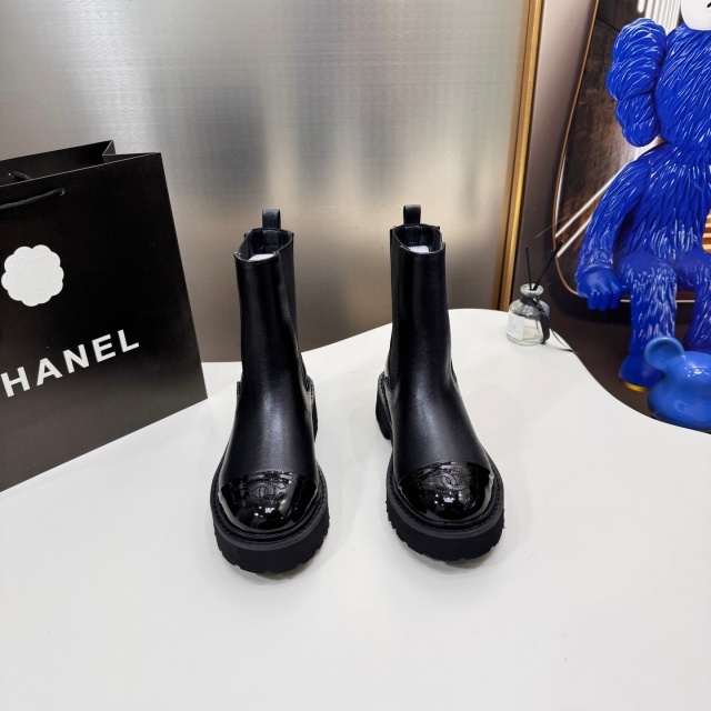 Luxury Fashion Leather Women Ankle Boots