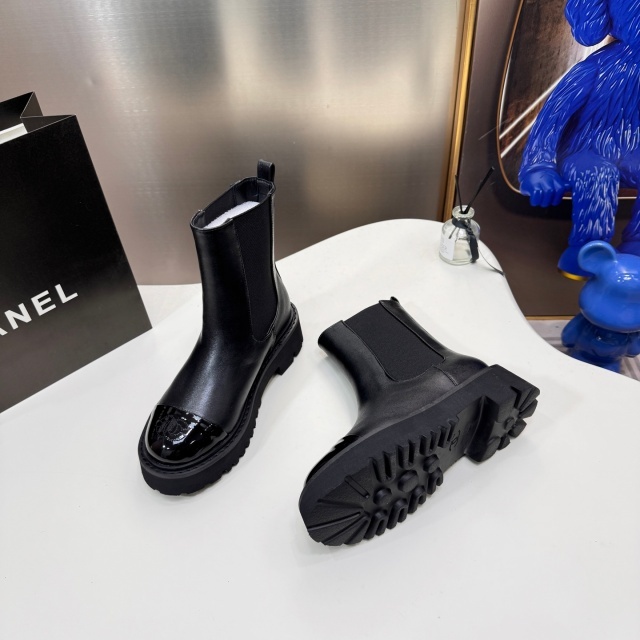 Luxury Fashion Leather Women Ankle Boots