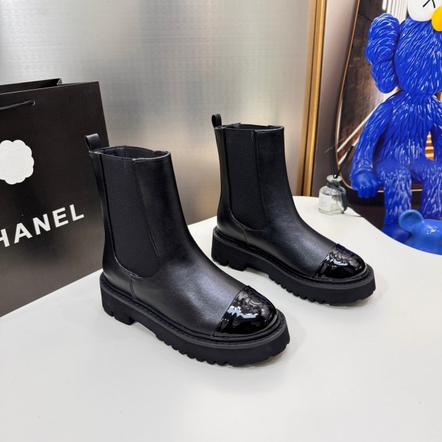 Luxury Fashion Leather Women Ankle Boots