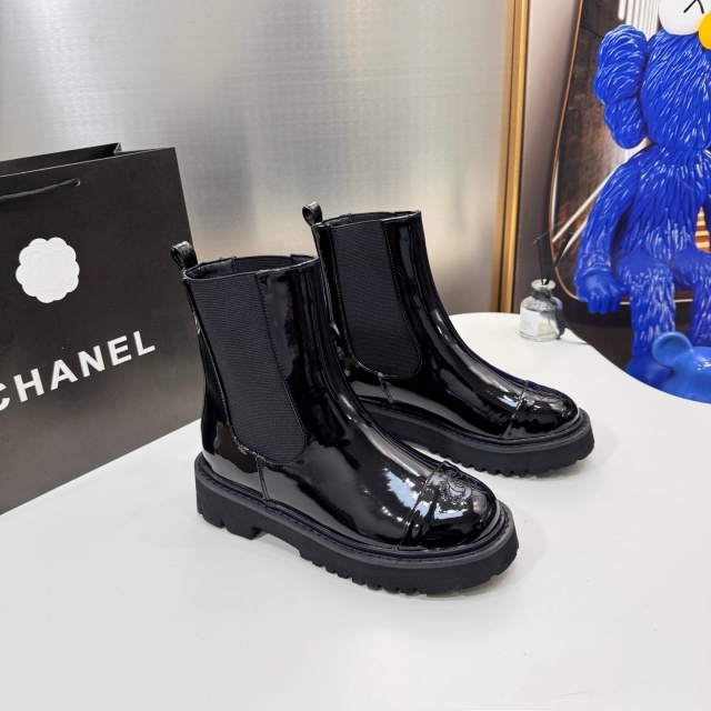 Luxury Fashion Leather Women Ankle Boots