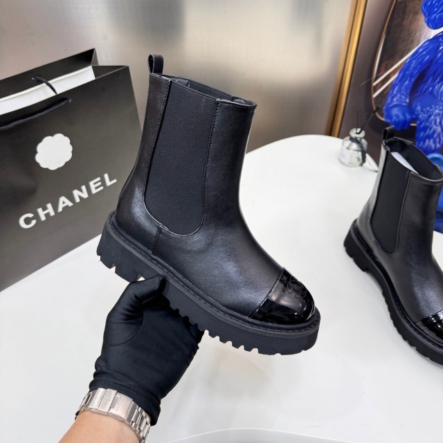 Luxury Fashion Leather Women Ankle Boots