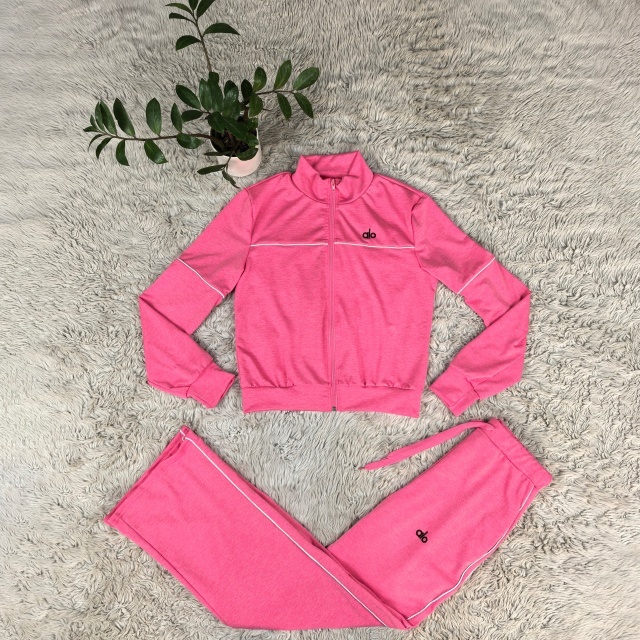 Fashion Embroidery Zipper Fall Tracksuit Set