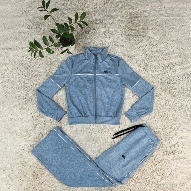 Fashion Embroidery Zipper Fall Tracksuit Set