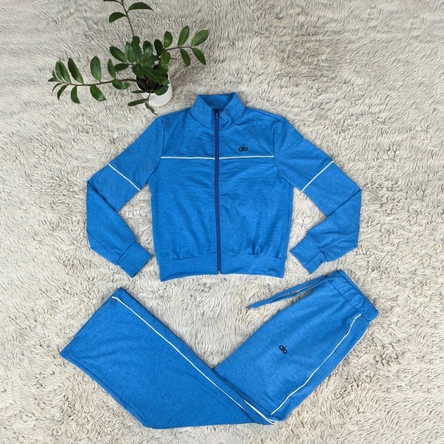 Fashion Embroidery Zipper Fall Tracksuit Set