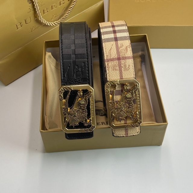 Fashion Metal Logo Leather Adults Belts