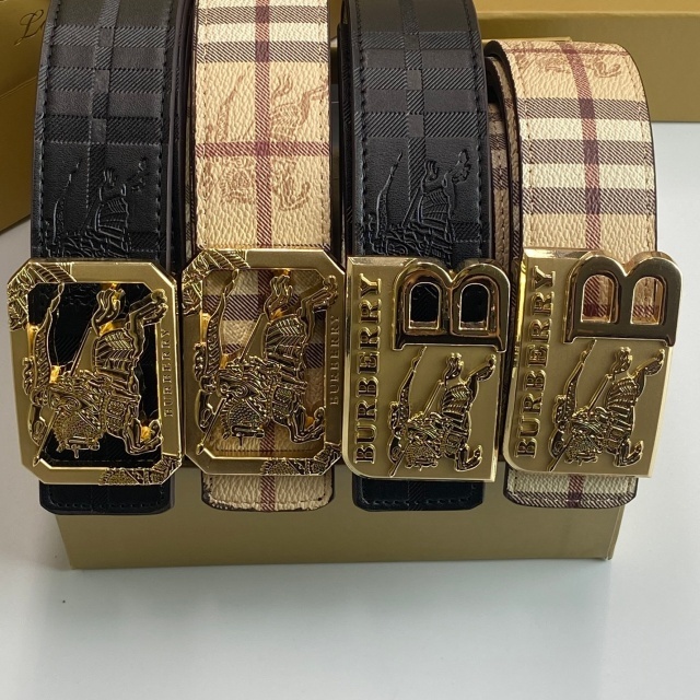 Fashion Metal Logo Leather Adults Belts