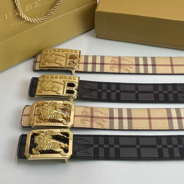 Fashion Metal Logo Leather Adults Belts