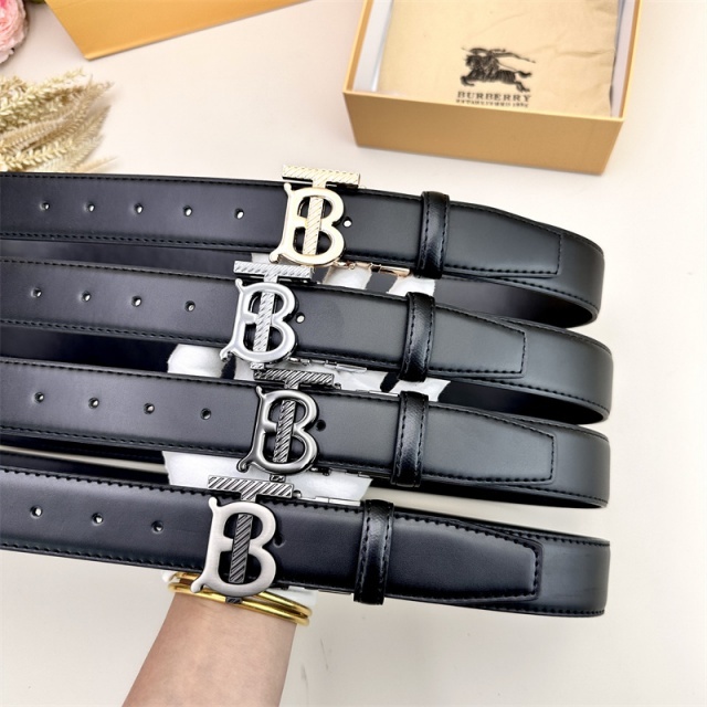 Metal Logo Leather Fashion Trousers Belts