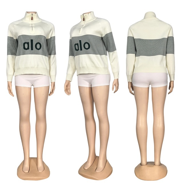 Knit Pullover Zipper Sweater Top