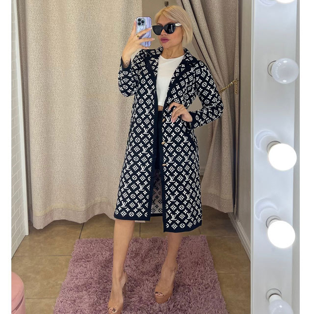 Winter Fashion Knit Duster Coat